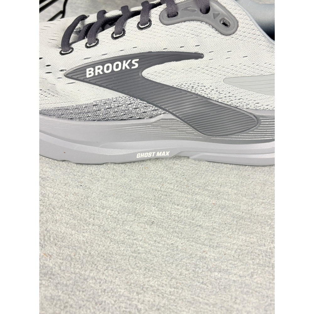Brooks Ghost Max 3 Running Sneakers Mens 11.5 XW 4E Grey Black Comfort Light - Picture 2 of 10